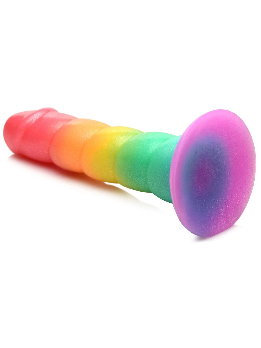 Simply Sweet 6.5" Swirl Rainbow Dildo