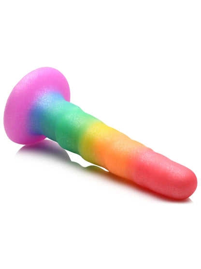 Simply Sweet 6.5" Zigzag Rainbow Dildo