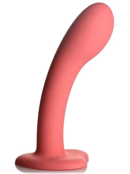 Simply Sweet 7" G -Spot Silicone Dildo Pink