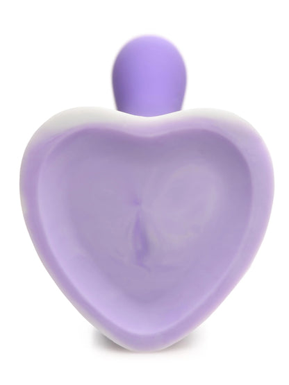 Simply Sweet 7" Slim G-Spot Silicone Dildo Purple/White