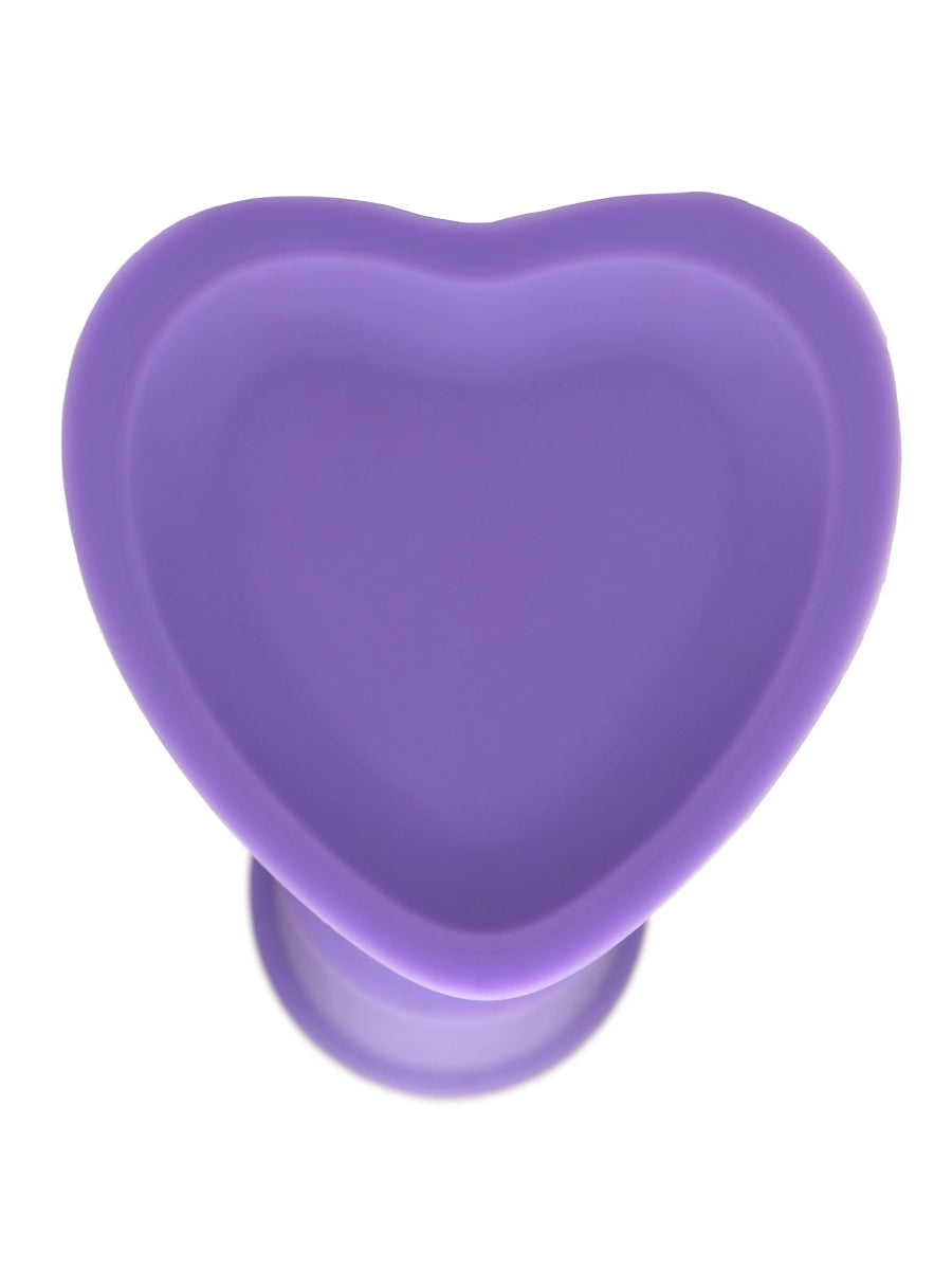 Simply Sweet 7" Swirl Silicone Dildo Purple