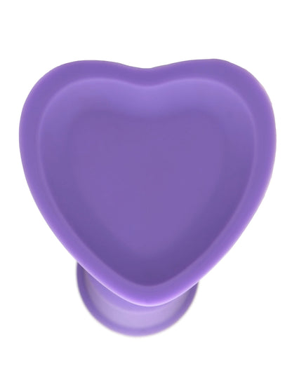 Simply Sweet 7" Swirl Silicone Dildo Purple