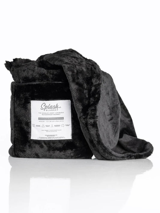 Splash Blanket Small Furlush Blanket Black