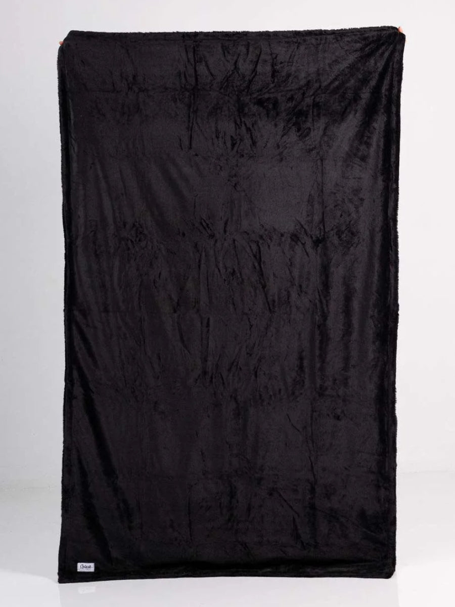 Splash Blanket Small Furlush Blanket Black