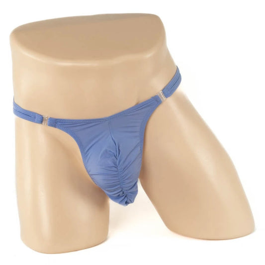Poison Rose Mens Purple Stripper Clip G-String