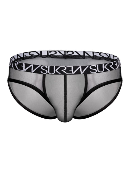 Sukrew Sheer Low Rise Brief Black Medium
