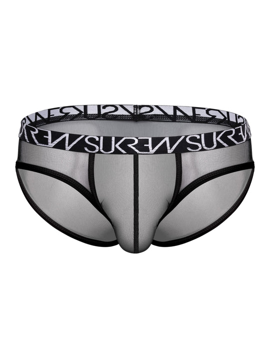 Sukrew Sheer Low Rise Brief Black Medium