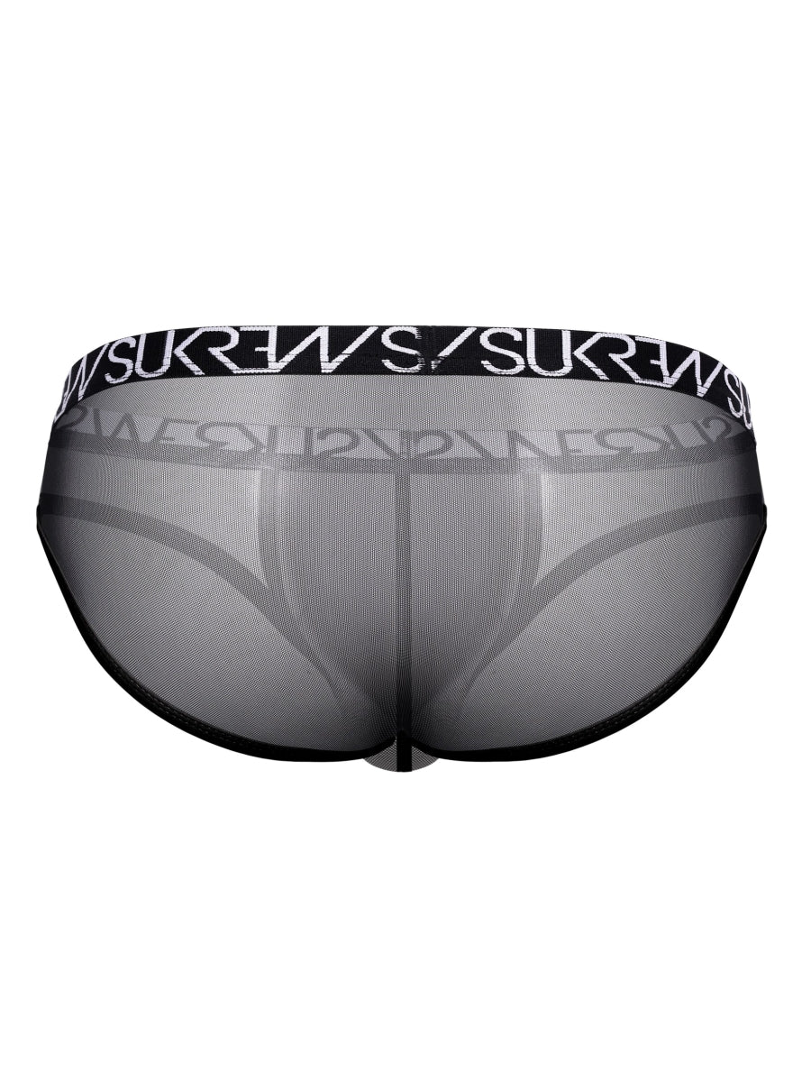 Sukrew Sheer Low Rise Brief Black Medium