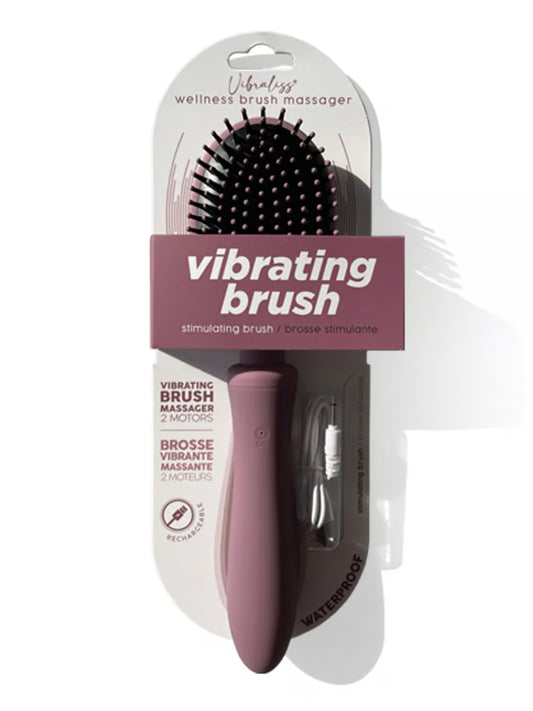 Vibraliss Vibrating Hair Brush Purple Wine