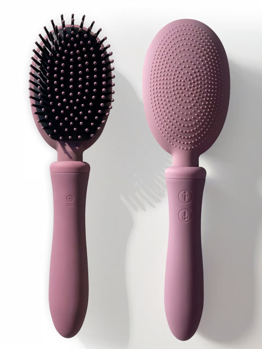 Vibraliss Vibrating Hair Brush Purple Wine