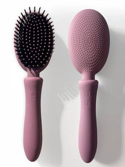 Vibraliss Vibrating Hair Brush Purple Wine