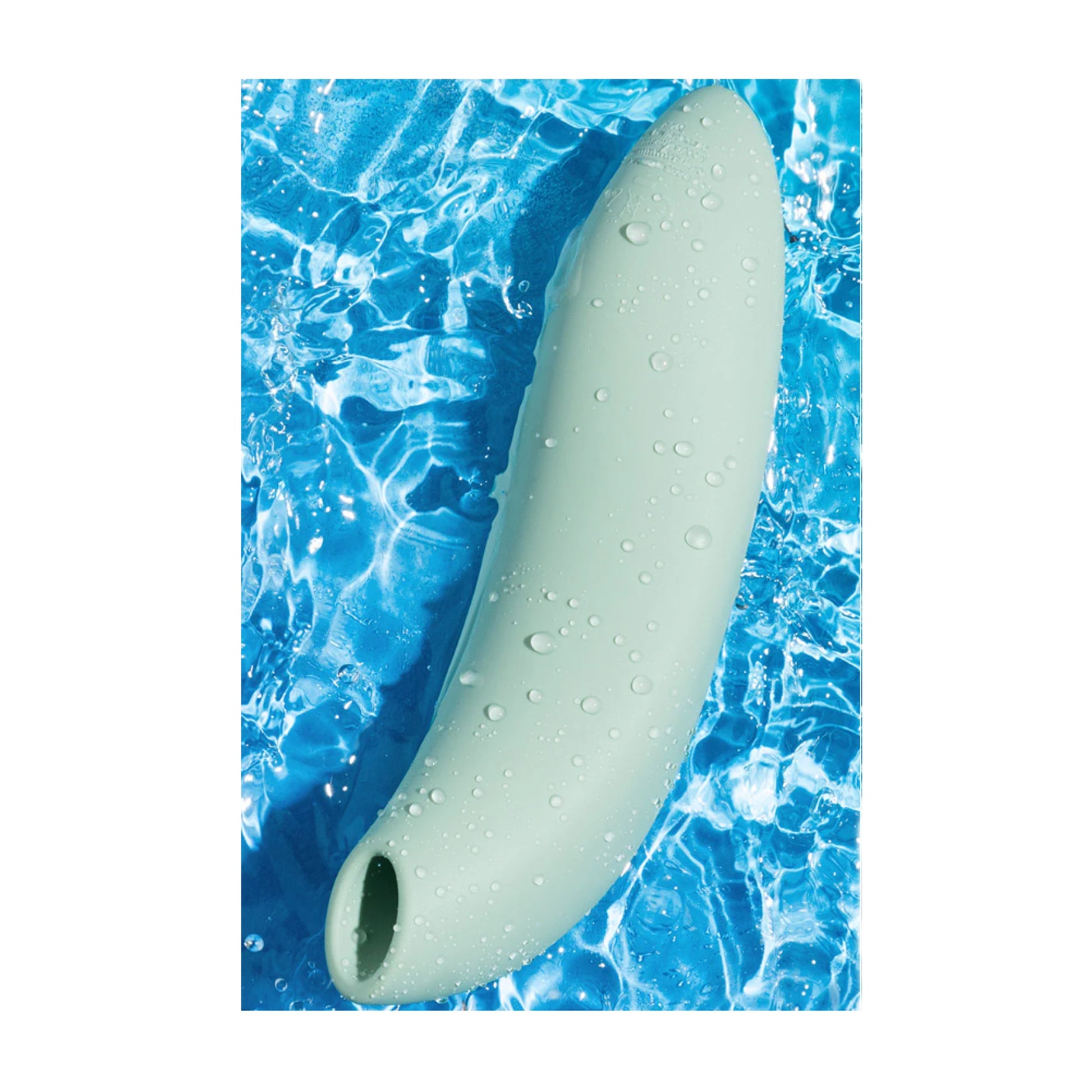 Waterproof stimulator displayed on water surface