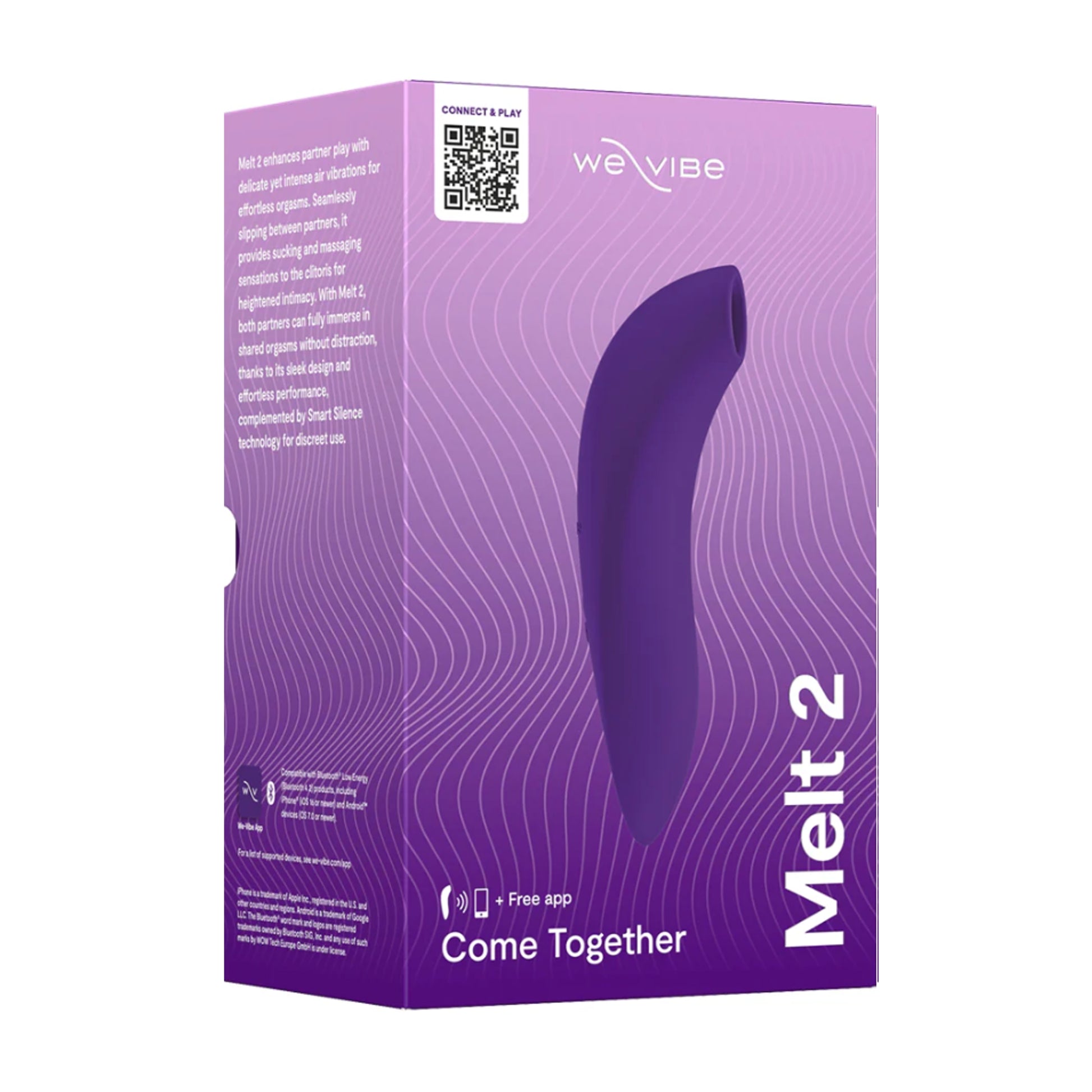 We-Vibe Melt 2 Clitoral Stimulator Purple retail packaging