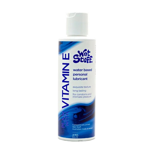 Wet Stuff Plain with Vitamin E Lubricant 270g flip bottle