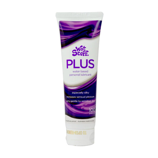 Wet Stuff Plus 100g Water-based Lubricant tube