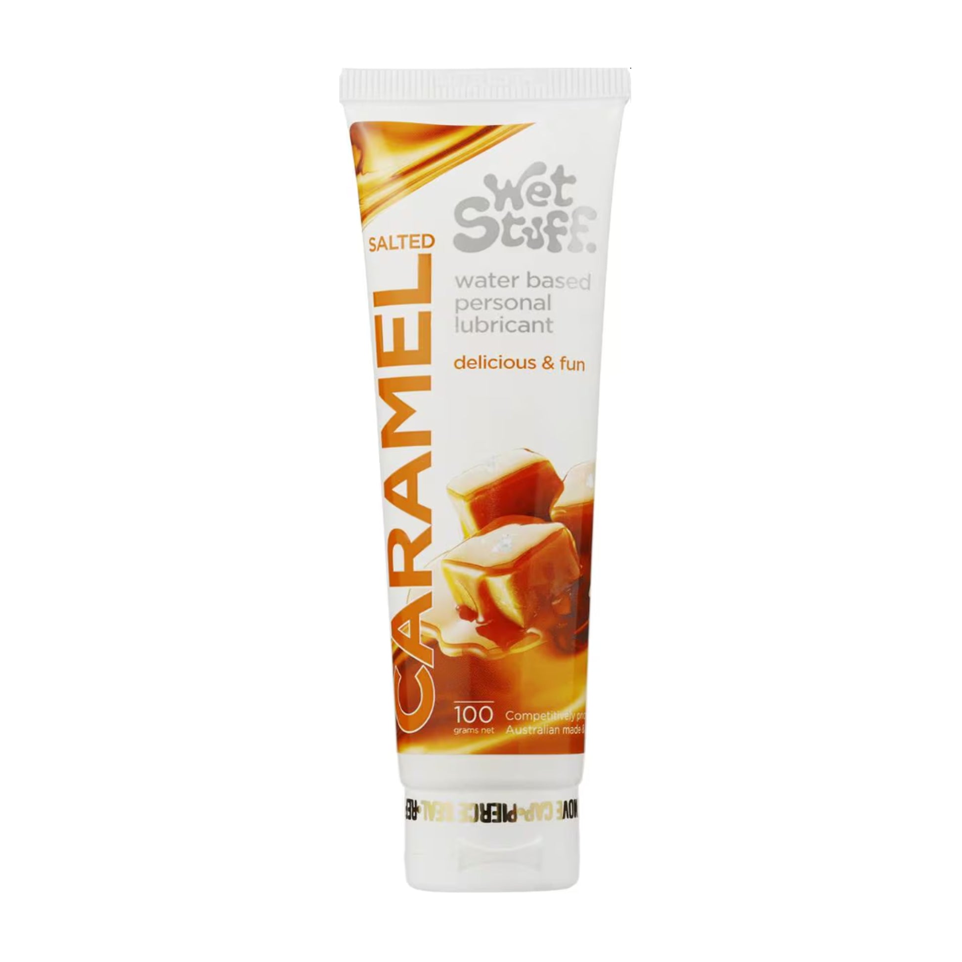 Wet Stuff Salted Caramel 100g Water-based Lubricant tube 