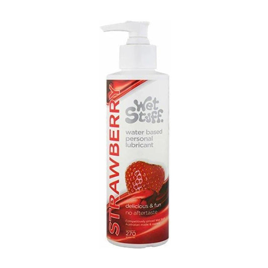Wet Stuff Strawberry 270g Water-based Lubricant pump 