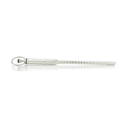 Side profile of the grooved stainless steel vibrating urethral sound