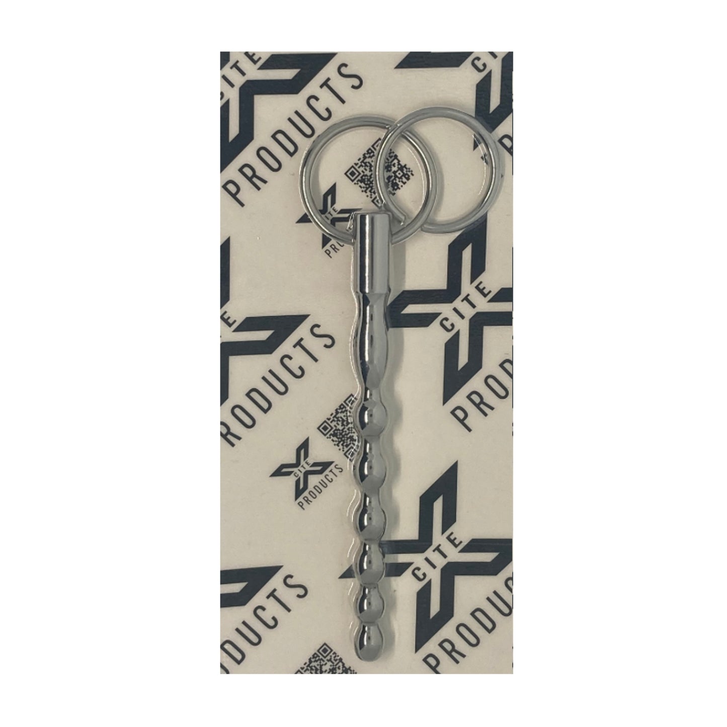 Xcite Slim Jim Ribbed Urethral Sound in retail packaging