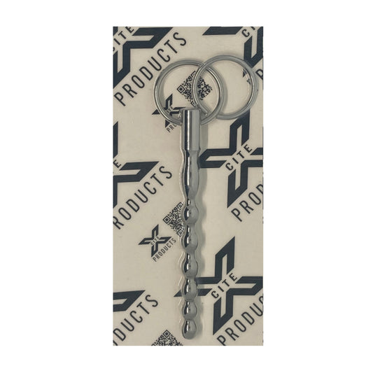 Xcite Slim Jim Ribbed Urethral Sound in retail packaging