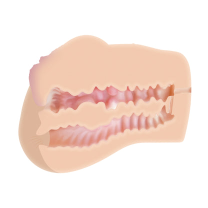 Cutaway view showing dual textured internal canals