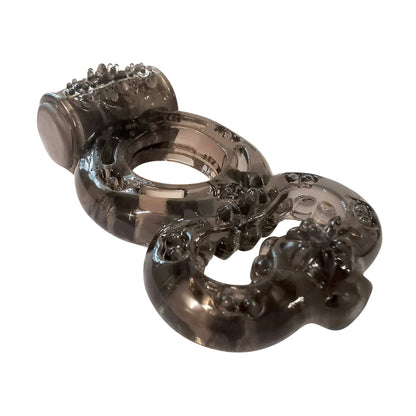 Angled view of vibrating cock ring texture detail