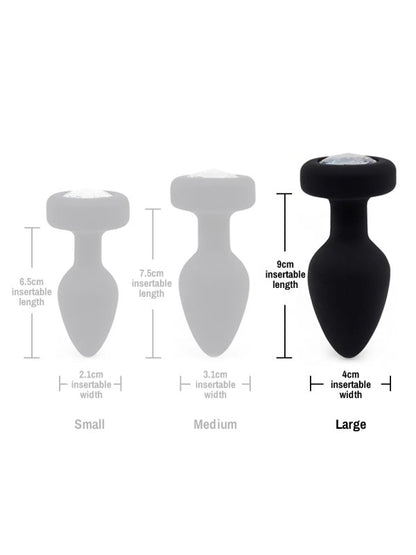Ashella Vibes Jewel Remote Control Plug Large - Passionzone Adult Store