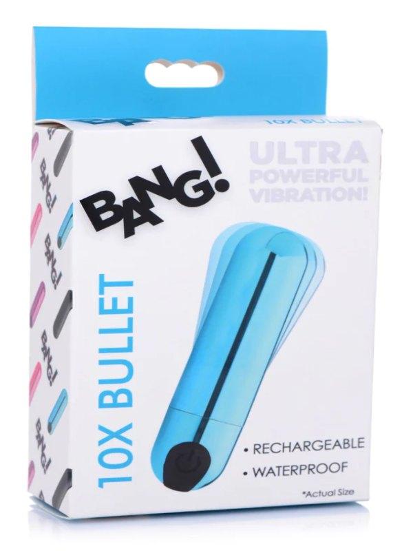BANG! 10X Vibrating Bullet Blue - Passionzone Adult Store