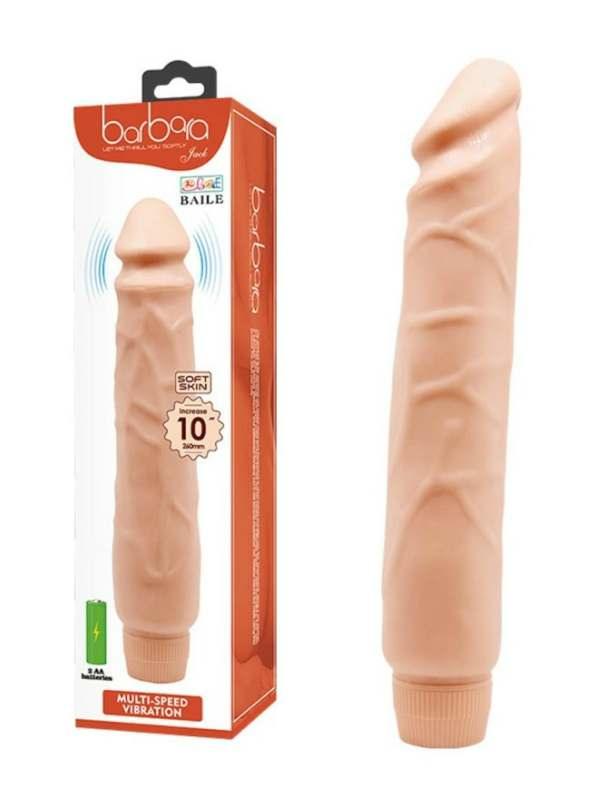 Barbara Jack 10" Penis Vibrator - Passionzone Adult Store