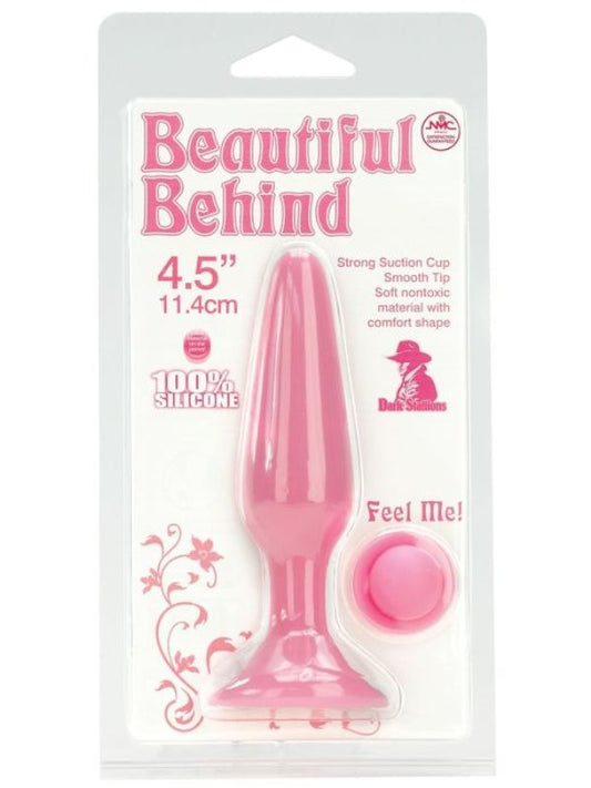 Beautiful Behind 4.5" Anal Plug Pink - Passionzone Adult Store