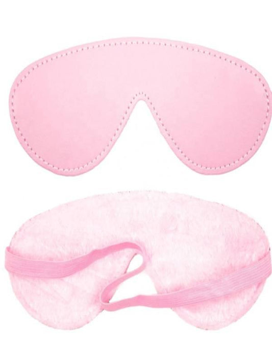 Berlin Baby Faux Fur Lined Blindfold Pink - Passionzone Adult Store