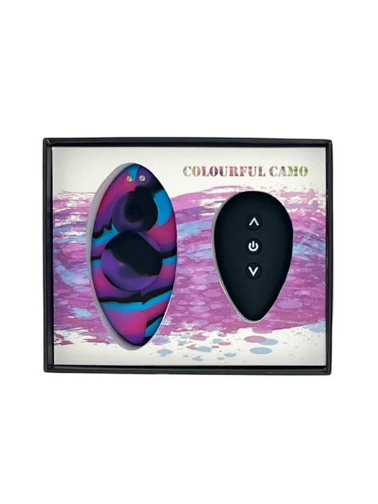 Colourful Camo Remote Control Panty Vibrator - Passionzone Adult Store