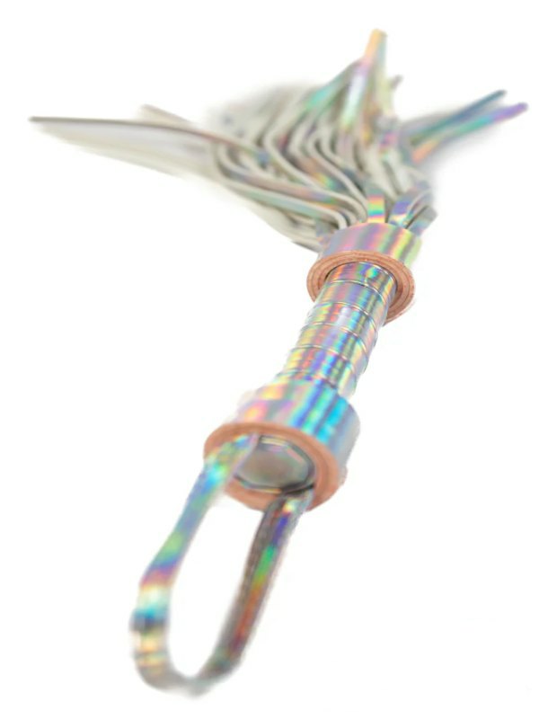 Cosmo Bondage Collection Holographic Flogger - Passionzone Adult Store