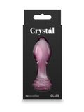 Crystál Glass Rose Anal Plug Pink - Passionzone Adult Store