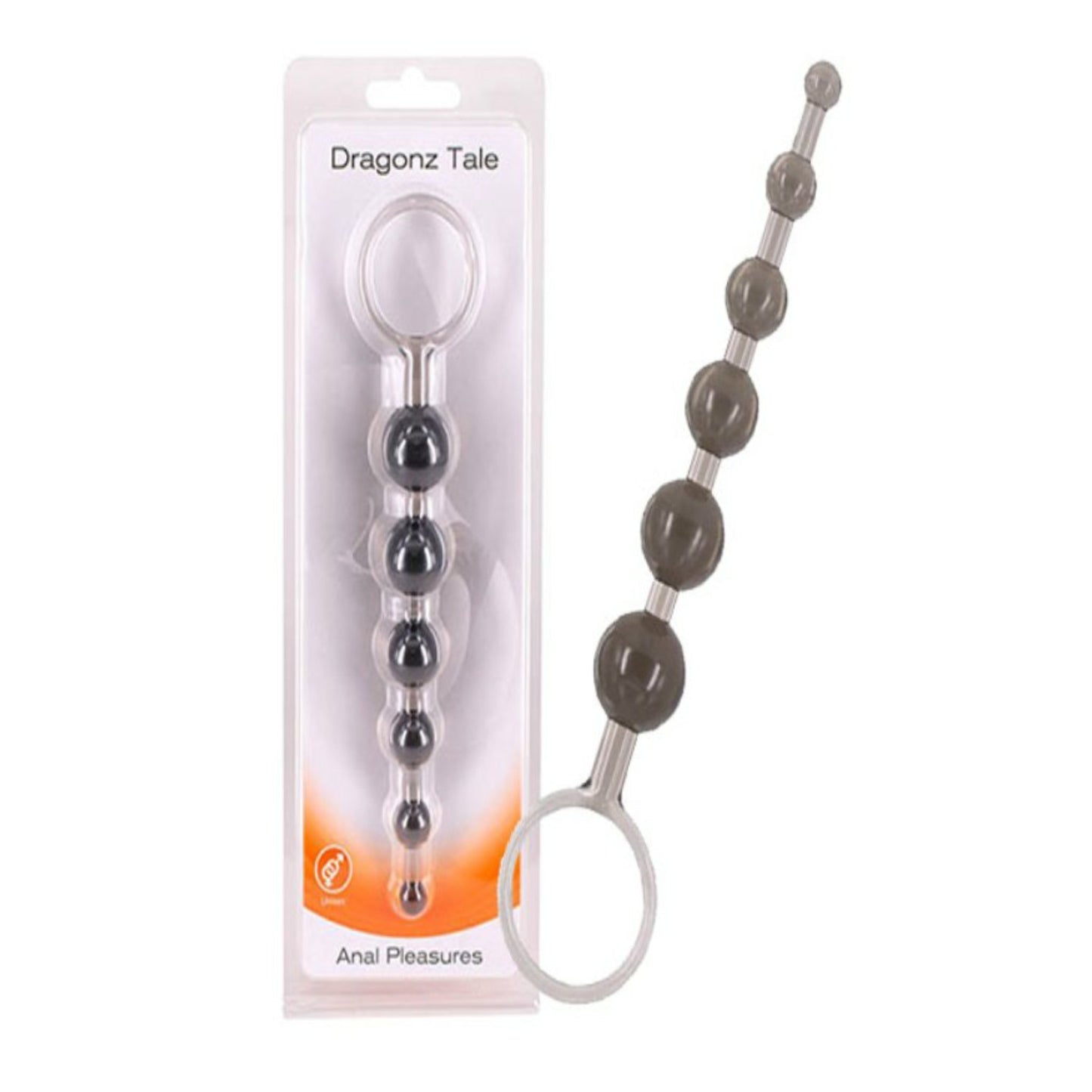 Sexual product with packaging labeled 'Dragonz Tale' on a white background