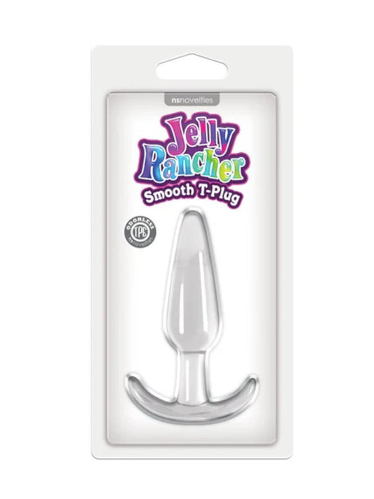 Jelly Rancher Smooth T Plug Clear - Passionzone Adult Store