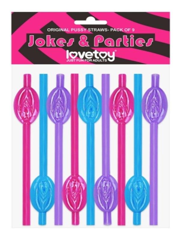 Lovetoy Pussy Straws Original 9 Pack - Passionzone Adult Store