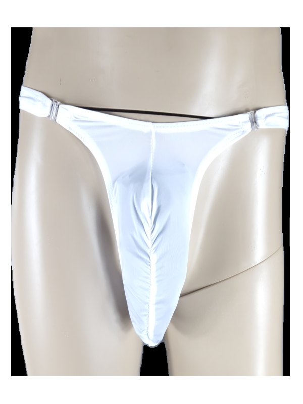 Mens Stripper Clip G-String White - Passionzone Adult Store
