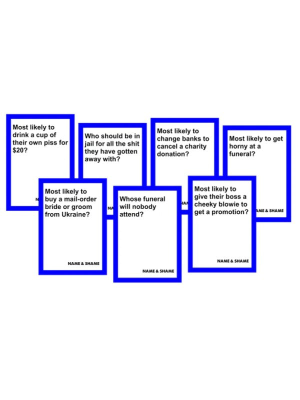 Name & Shame Card Game - Passionzone Adult Store
