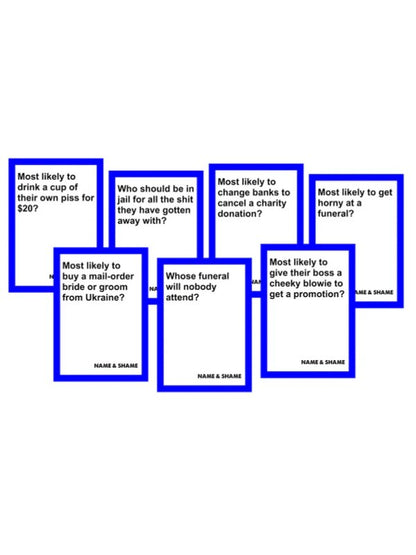 Name & Shame Card Game - Passionzone Adult Store