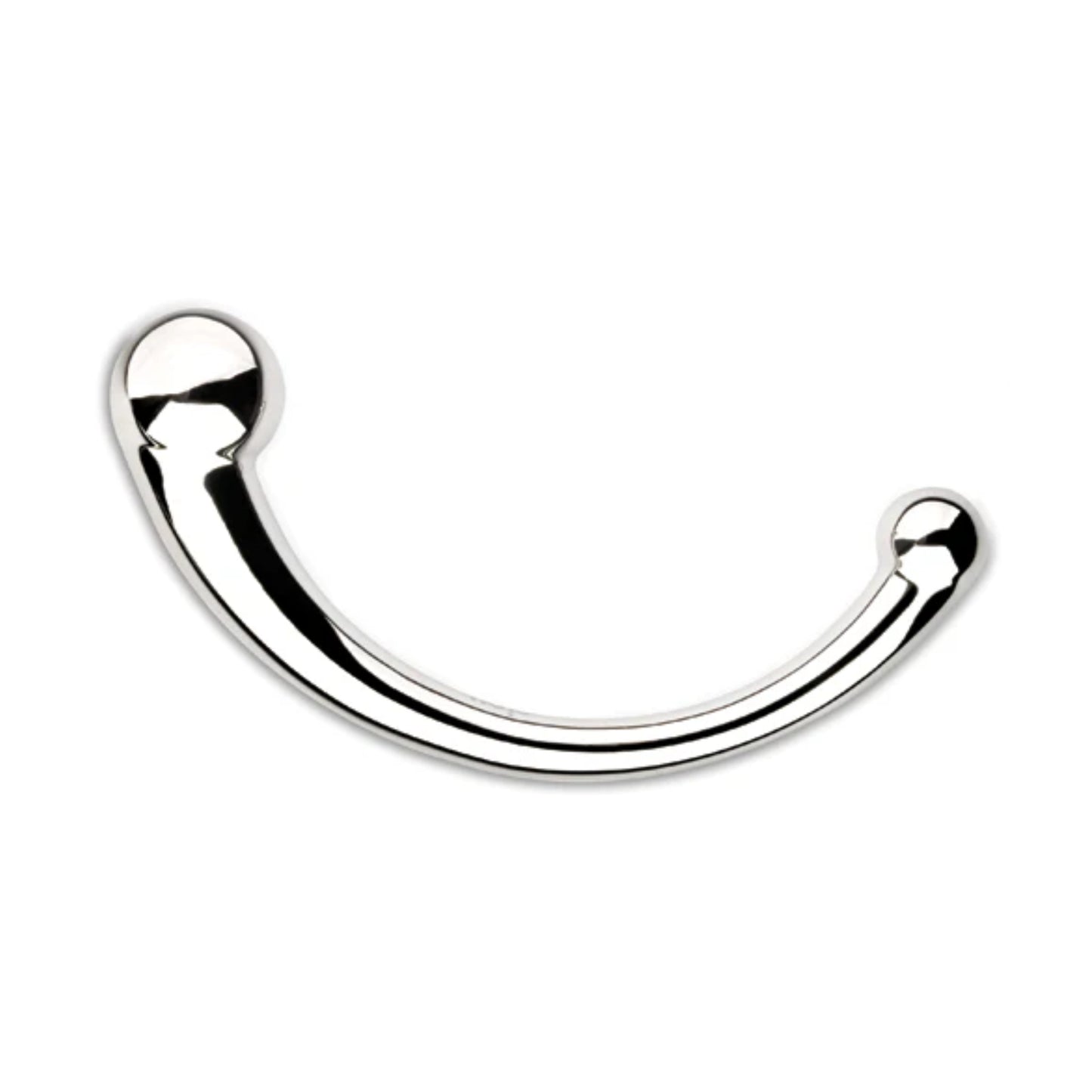 Side view showing curved dual-ended wand design 