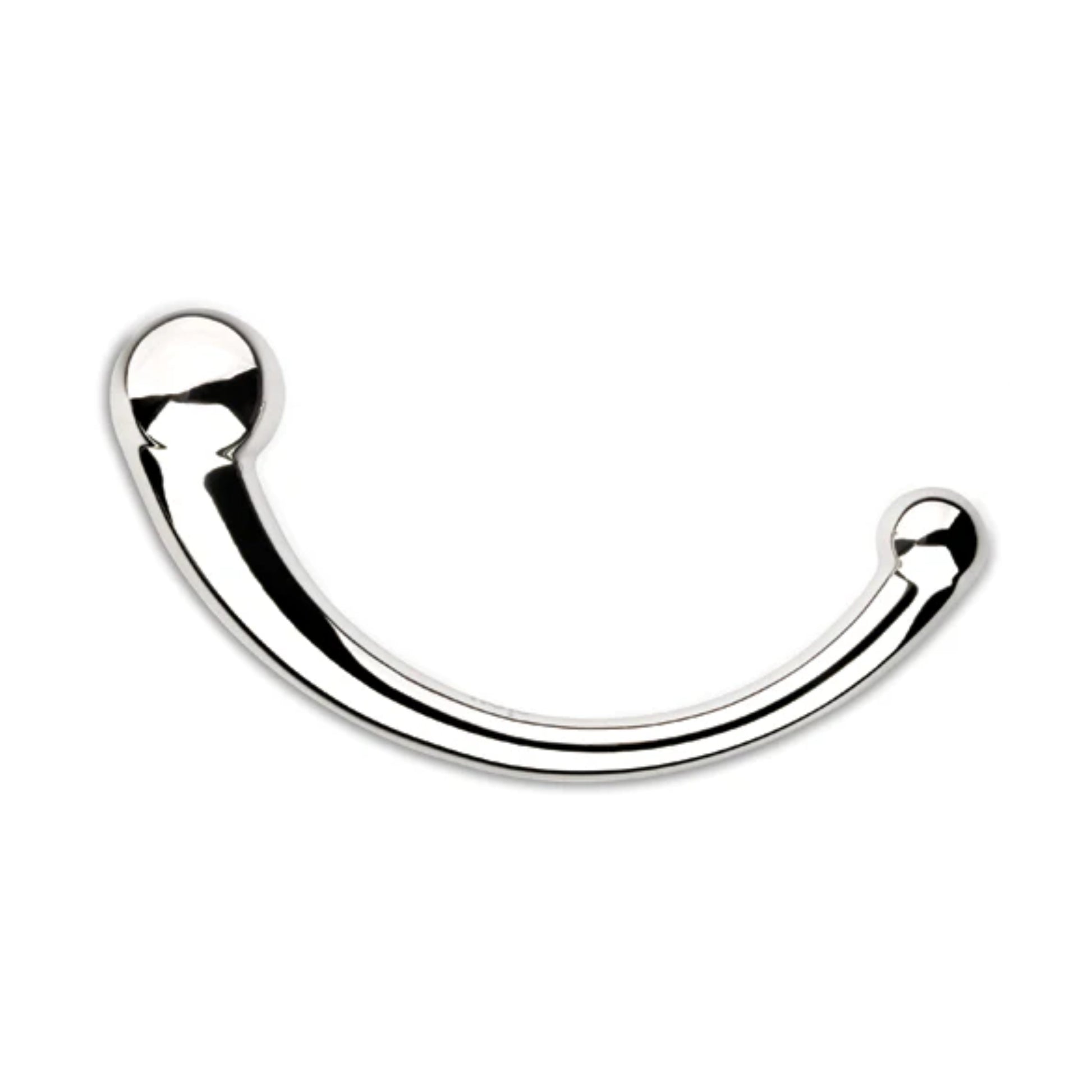 Side view showing curved dual-ended wand design 