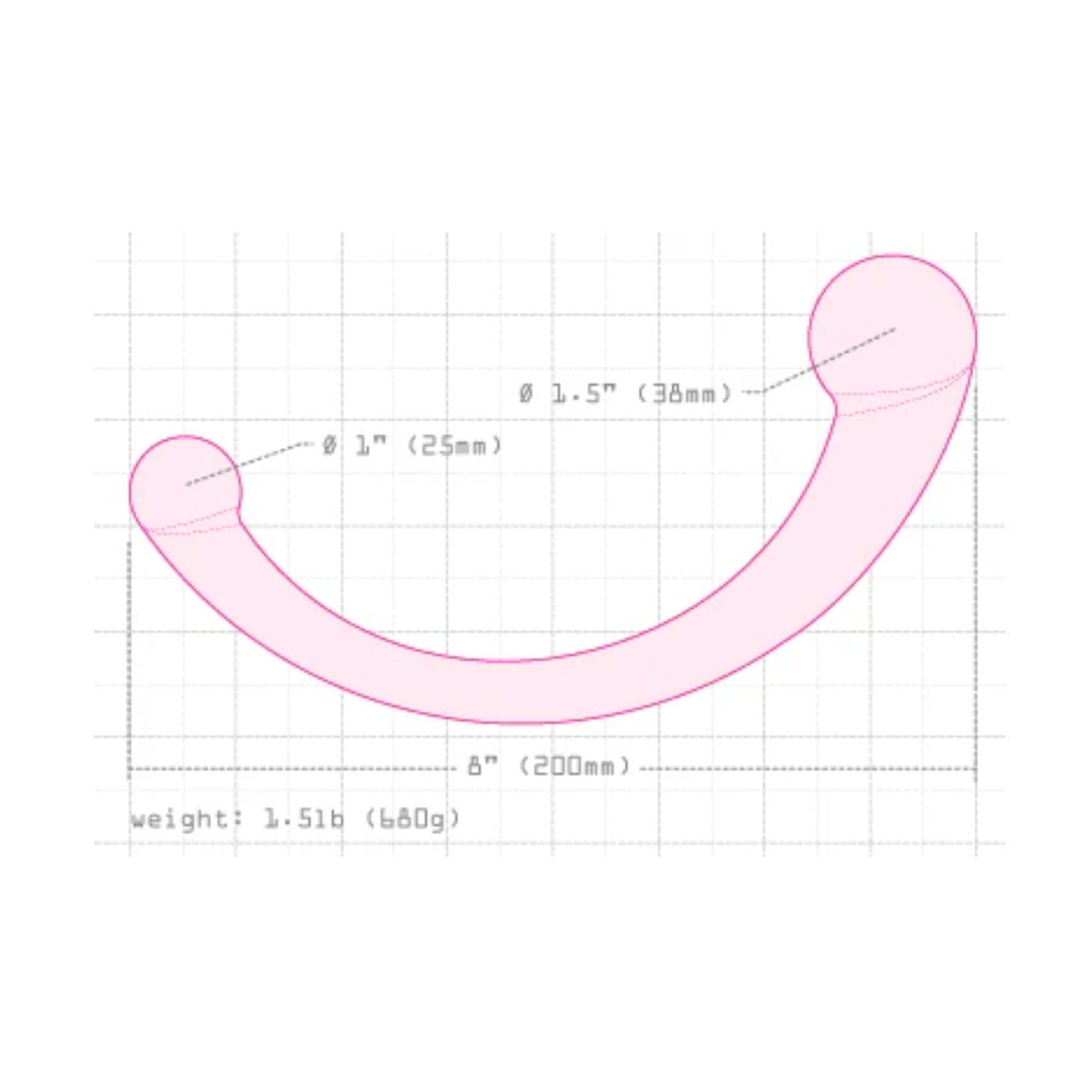 njoy Pure Wand dimensions and size reference chart 