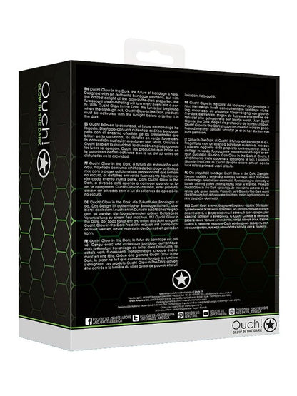 Ouch! Glow In The Dark Bonded Leather Eye Mask - Passionzone Adult Store