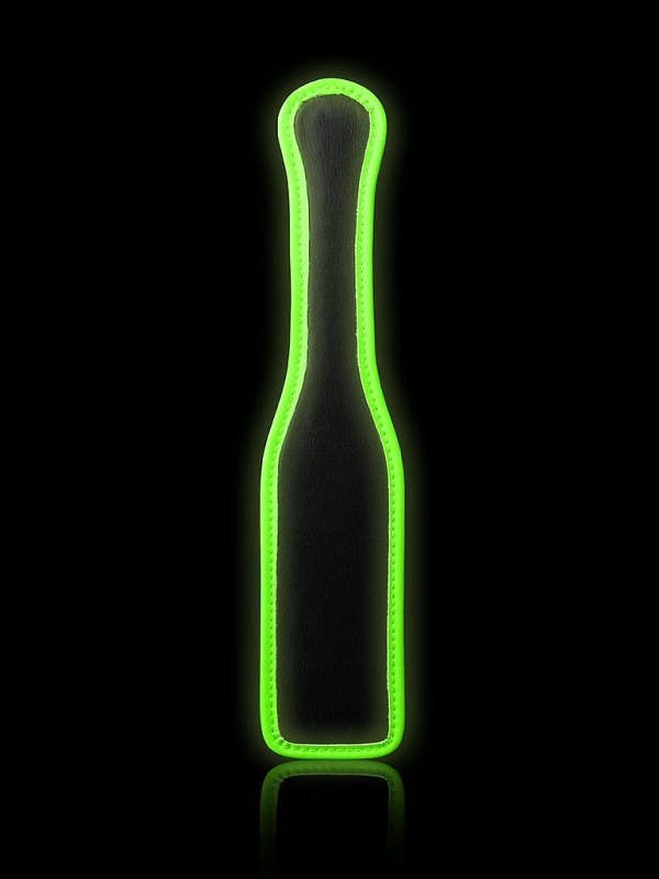 Ouch! Glow In The Dark Bonded Leather Paddle - Passionzone Adult Store