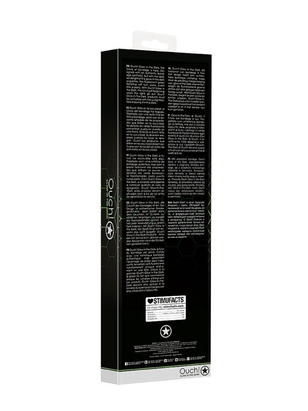 Ouch! Glow In The Dark Bonded Leather Paddle - Passionzone Adult Store