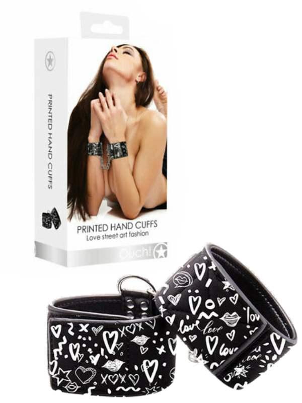 OUCH! Printed Hand Cuffs - Passionzone Adult Store