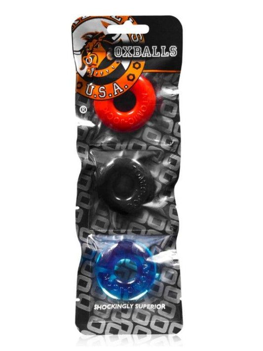 Oxballs Ringer 3 Pack Multi Colour - Passionzone Adult Store
