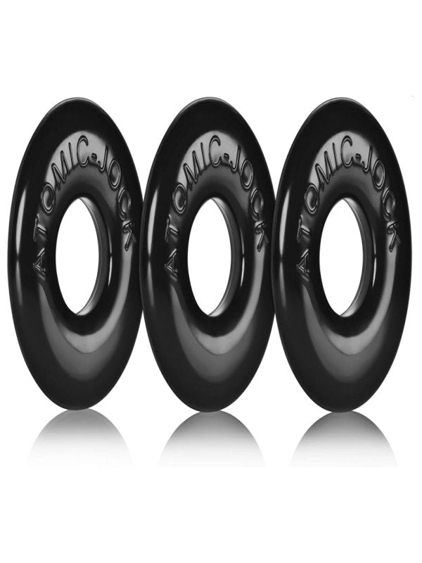Oxballs Ringer Cock Ring 3 Pack Black - Passionzone Adult Store
