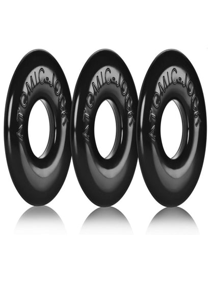 Oxballs Ringer Cock Ring 3 Pack Black - Passionzone Adult Store